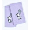 Uterák froté pre deti s výšivkou, Zebra, fialový, 30 x 50 cm