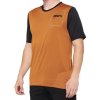 100% Ridecamp pánsky krátky rukáv Terracotta/Čierna