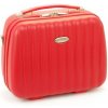 Veľký kozmetický kufrík ABS škrupinový Snowball 82535 červená