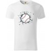Baseball lopta v triku - Tričko z organickej bavlny - 3XL ( Biela )