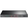 TP-Link TL-SL1218MP ver.2 16xFE 2xGb 2xSFP Unmanaged CCTV Switch 192W POE + TL-SL1218MPver.2