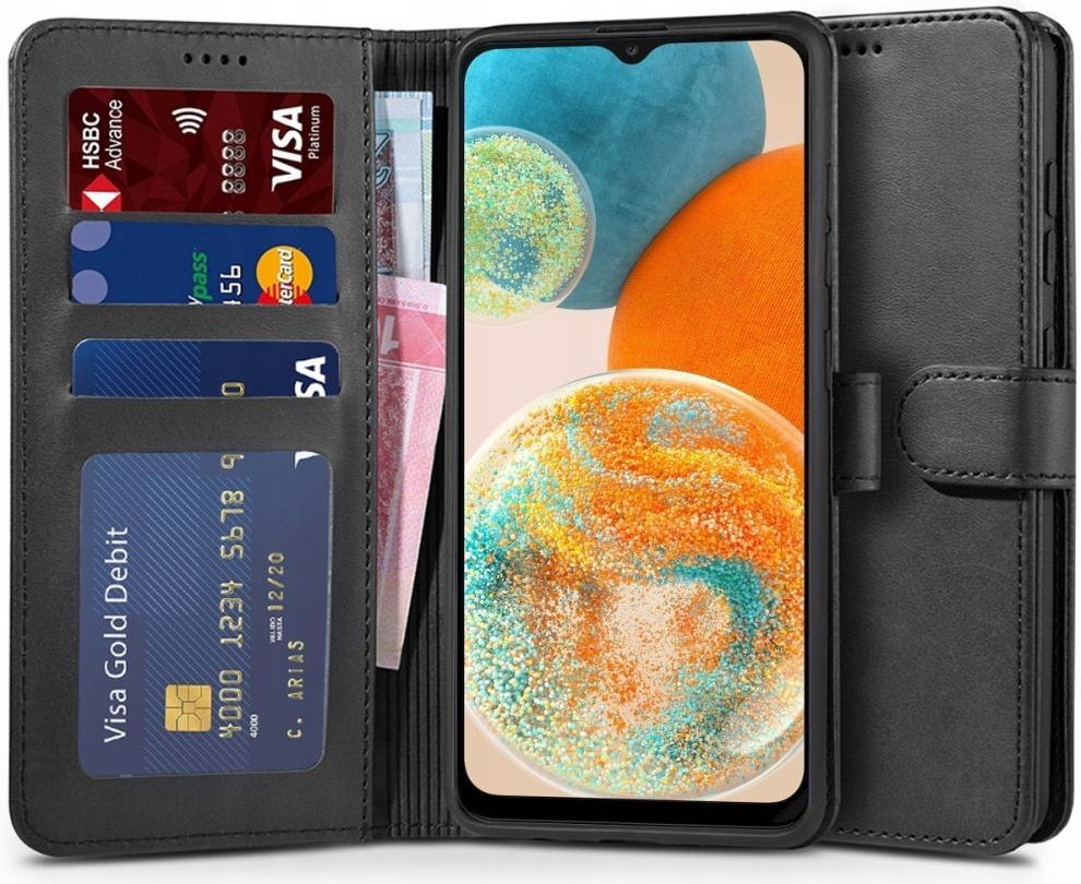 Púzdro TECH-PROTECT WALLET GALAXY A23 5G čierne