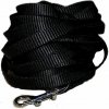 Palkar vodidlo stopovacie z popruhu pre psov 15 m × 10 mm čierne