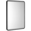 AQUALINE - SWIDA zrkadlo s LED osvetlením 60x80cm, dotykový senzor, stmievateľné, čierna mat SW060