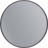 Erga Round, okrúhle zrkadlo 40cm, čierny rám, ERG-V01-ROUND-4040-BK