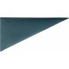 Nástenný vankúš trojuholníkový 15 cm x 30 cm petrolejový zamatový