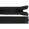 Kostený zips YKK No 3 dĺžka 60 cm - čierna