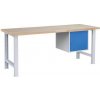 Manutan Dielenský stôl Weld s 3 zásuvkami, 84 x 170 x 80 cm, sivý