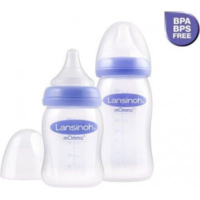 Lansinoh dojčenská fľaša 160ml s NaturalWave TM cumlíkom (S)