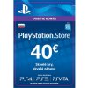 PlayStation Store predplatená karta 40 €