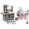 Set kozmetický stolík a kuchynka so zvukom My Beauty Center 3v1 Smoby s potravinami a elektronický fén