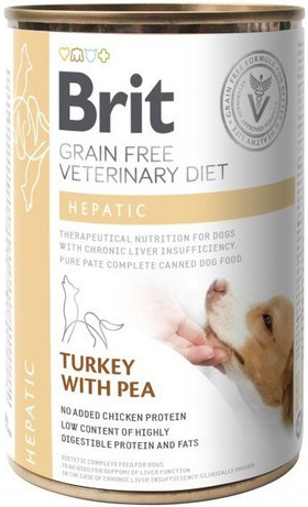 Brit Veterinary Diet Hepatic Turkey & Pea 12 x 400 g