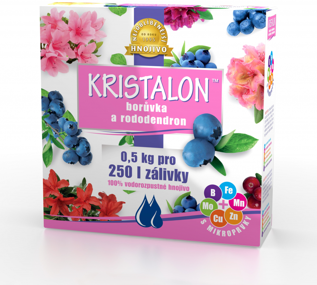 AGRO KRISTALON Čučoriedka a rododendrón 0,5 kg