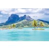 DIMEX | Vliesové fototapety na stenu Ostrov Bora Bora MS-5-1918 | 375 x 250 cm | zelená, modrá, šedá + Vliesová fototapeta na stenu DIMEX Ostrov Bora Bora MS51918 v rozmere 375 x 250 cm
