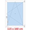 Soft Plastové okno 115x160 cm, otváravé a sklopné