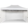 Nožnicový Párty stan 3x4,5m ALU Premium 4ks plné bočnice farba Biela