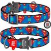 WAUDOG obojek nylonový DC Superman Logo Fastex QR