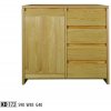 Drewmax Komoda KD172 masiv (Barva dřeva: Olše)