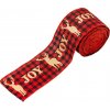 Textilomanie Vianočná stuha JOY 5 cm x 5 m, červená