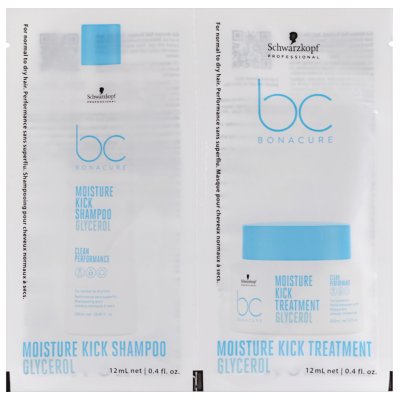 Hydratačný šampón a kúra Schwarzkopf Professional BC Bonacure Moisture Kick - 2 x 12 ml (2709549)