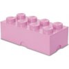 LEGO® úložný box 25 x 50,2 x 18,1 cm světle ružová
