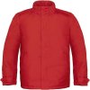B&C Real + /men pánska zimná parka deep červená
