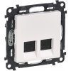 Legrand 753154 Valena Life – biela, dátová zásuvka 2× RJ45 Cat.5e FTP krytka + predĺžená záruka na 3 roky