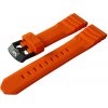 Silikónový remienok Vostok Europe pre VK61-571F612 - oranžová/čierna pracka + 5 rokov záruka a darček ZADARMO