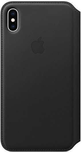 Apple Leather Folio kožené iPhone XS Max černá MRX22ZM/A