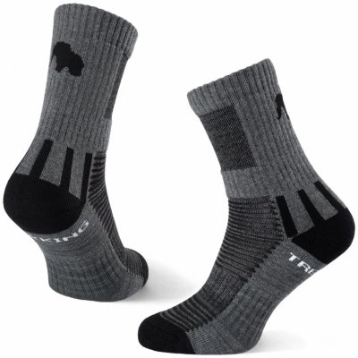 Zulu ponožky Trekking Women čierna/sivá