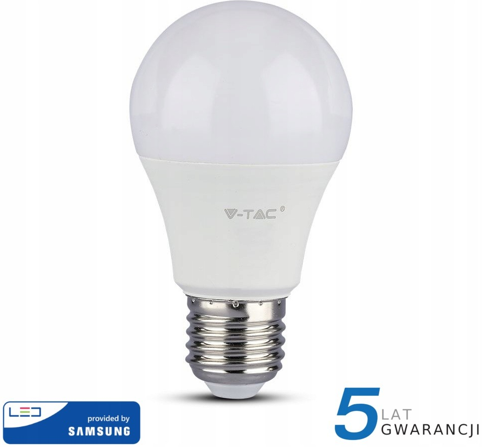 V-TAC PRO SAMSUNG LED žiarovka E27 A58 9W teplá biela