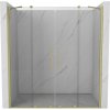 Mexen Velar Duo, posuvné dvere do otvoru 180x200 cm, 8mm číre sklo, zlatá matná, 871-180-000-02-55
