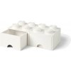 LEGO úložný box so šuplíkmi 250x500x180mm - biely (LEGO40061735)