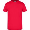 James & Nicholson Tričko JN 02, krátký rukáv, pánské COT02000200413-red 3XL Červená