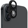 NORTHJO tvrdené sklo s kovovým rámčekom na ochranu šošoviek fotoaparátu pre iPhone 16 / 16 Plus - čierne - možnosť vrátiť tovar ZADARMO do 30tich dní