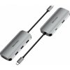Vention USB-C to HDMI/VGA/USB 3.0 × 3/PD Docking Station 0,15 m Gray Aluminum