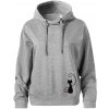 Zamilovaná mačka spredu - Oversized mikina dámská Moon - kratšia + širšia - L ( Tmavosivý melír )