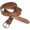 Kožený opasok JEANS bledohnedý