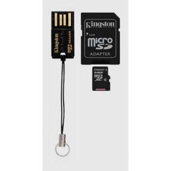 Kingston microSDXC 64GB Mobility Kit G2 + adapter + USB čítačka MBLY10G2/64GB