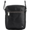 Značková pánska kožená taška cez rameno KT170 čierna