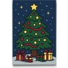 Vymalujsisam.sk Maľovanie podľa čísiel - Vianočný stromček Veľkosť: 20x30cm, Rám: Na kartónovej doske
