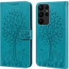 VSETKONAMOBIL 57412 ART DEER Peňaženkový kryt Samsung Galaxy S23 Ultra 5G modrý