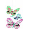 DJECO Závesná dekorácia Trblietavé motýle