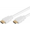 PremiumCord HDMI High Speed ??+ Ethernet kábel, biely, pozlátené konektory, 5m kphdme5w