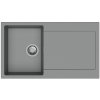 STRONG StrongSinks S3 Drez granit ZALA 860, rozmer 860 x 500 mm, s odkvapávačom, šedý