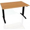 Pracovný stôl Motion, ZO, 3S, 140x61 - 128x80 cm, jelša/čierna - 1 kus - 1 KS - základné - 60 mesiacov - 80 cm - elektrický polohovateľný - stôl - Hobis - Motion - 140 cm - 60,5 - 129,5 cm - jelša/čie