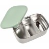 Box na desiatu Stainless Steel Lunch Box Beaba Velvet Grey/Sage Green 760 ml z nehrdzavejúcej ocele sivo-zelený