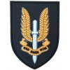 WARAGOD nášivka Special Air Service SAS,Who Dares Win PVC Patch Yellow