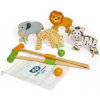 Bigjigs Toys Drevený kroket Džungľa