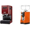 Gaggia New Classic E24 BC, red + Eureka Mignon Specialita, CR orange
